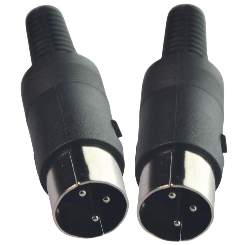 CESS DIN Male Plug 3-Pin Connector - 3 Pin DIN Jack (2 Pack), Dependable Design, Easy to Solder - Image 1